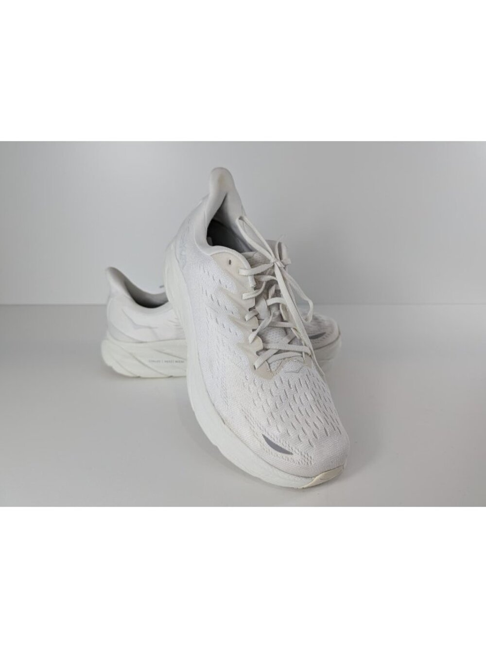 Hoka One One M Clifton 8 Wide Men's Running Shoes White Size 10.5